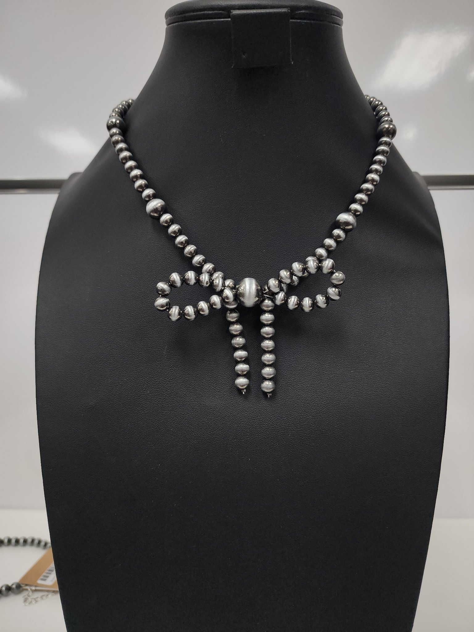 Pearl Ribbon Necklace – Asdzaa Boutique Pearl Ribbon Necklace – Asdzaa Boutique