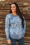 Ice in the Southwest Sweater Top