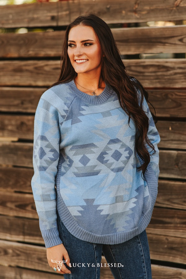Ice in the Southwest Sweater Top