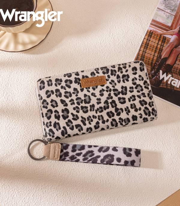 Wrangler Beige Leopard Print Wallet
