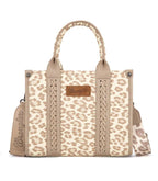 Wrangler Leopard Khaki Mini Tote Crossbody
