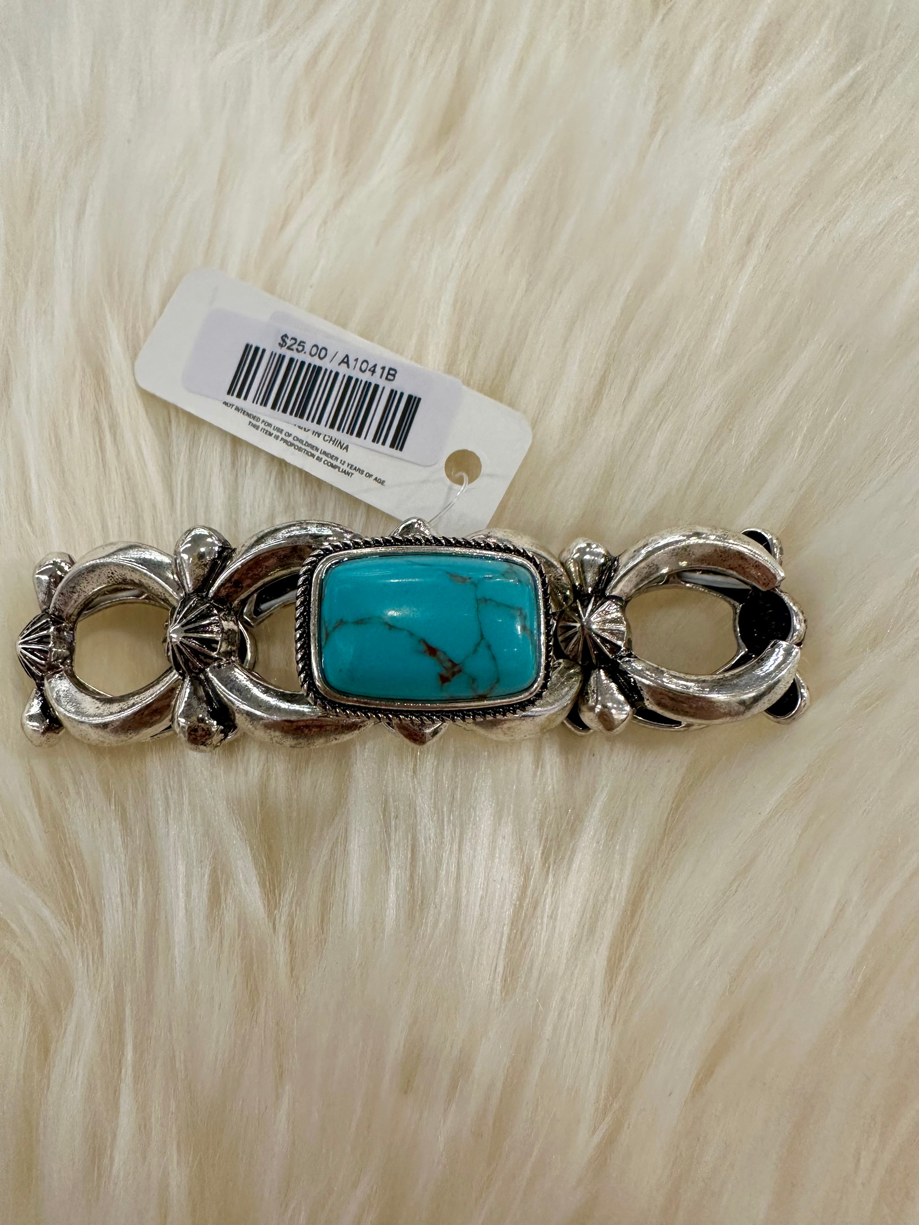 Turquoise Blossom Stretch Bracelet