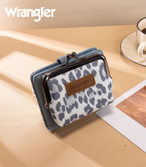 Wrangler Denim Leopard Coin Wallet