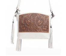 Load image into Gallery viewer, Wind Spirit Tooled Crossbody Purse
