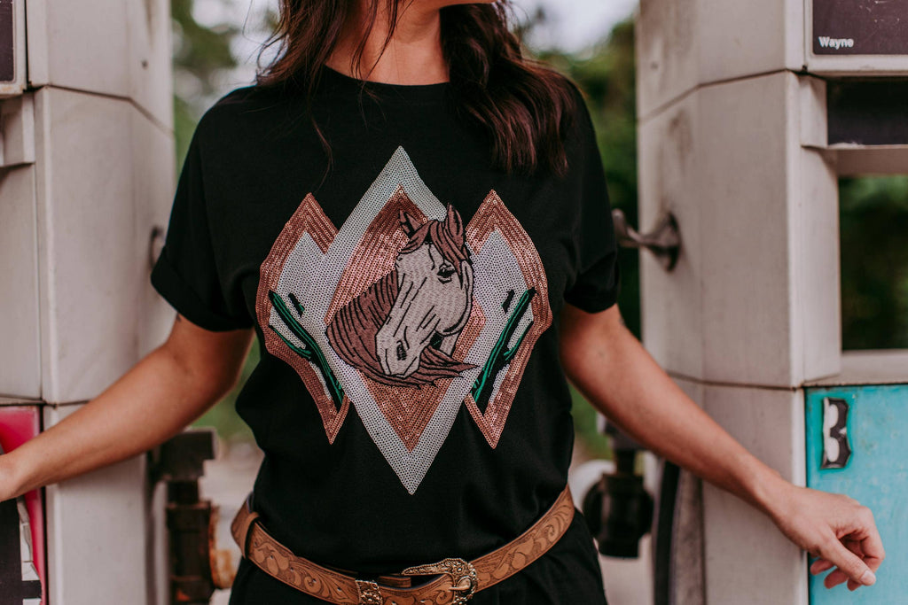 Desperado Sequin Tee Dress