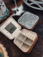 Silver Scroll Jewelry Box