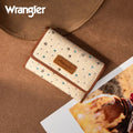 Wrangler Tan Denim Rhinestone Wallet