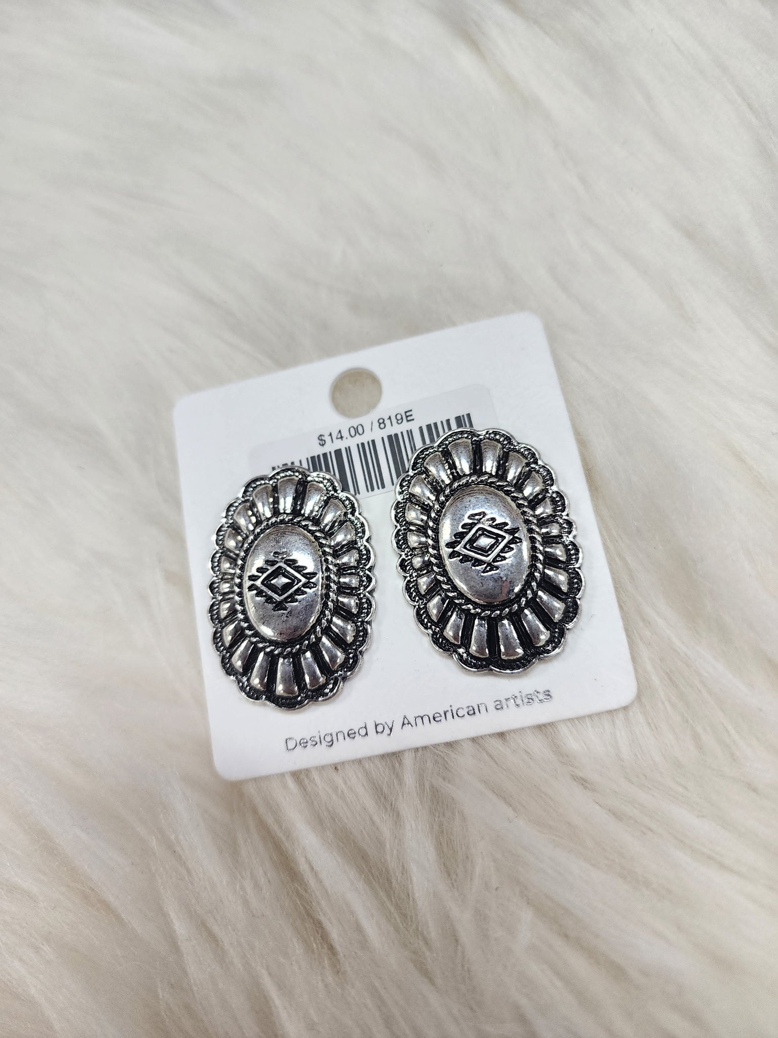 Southwest Stamped Post Earrings