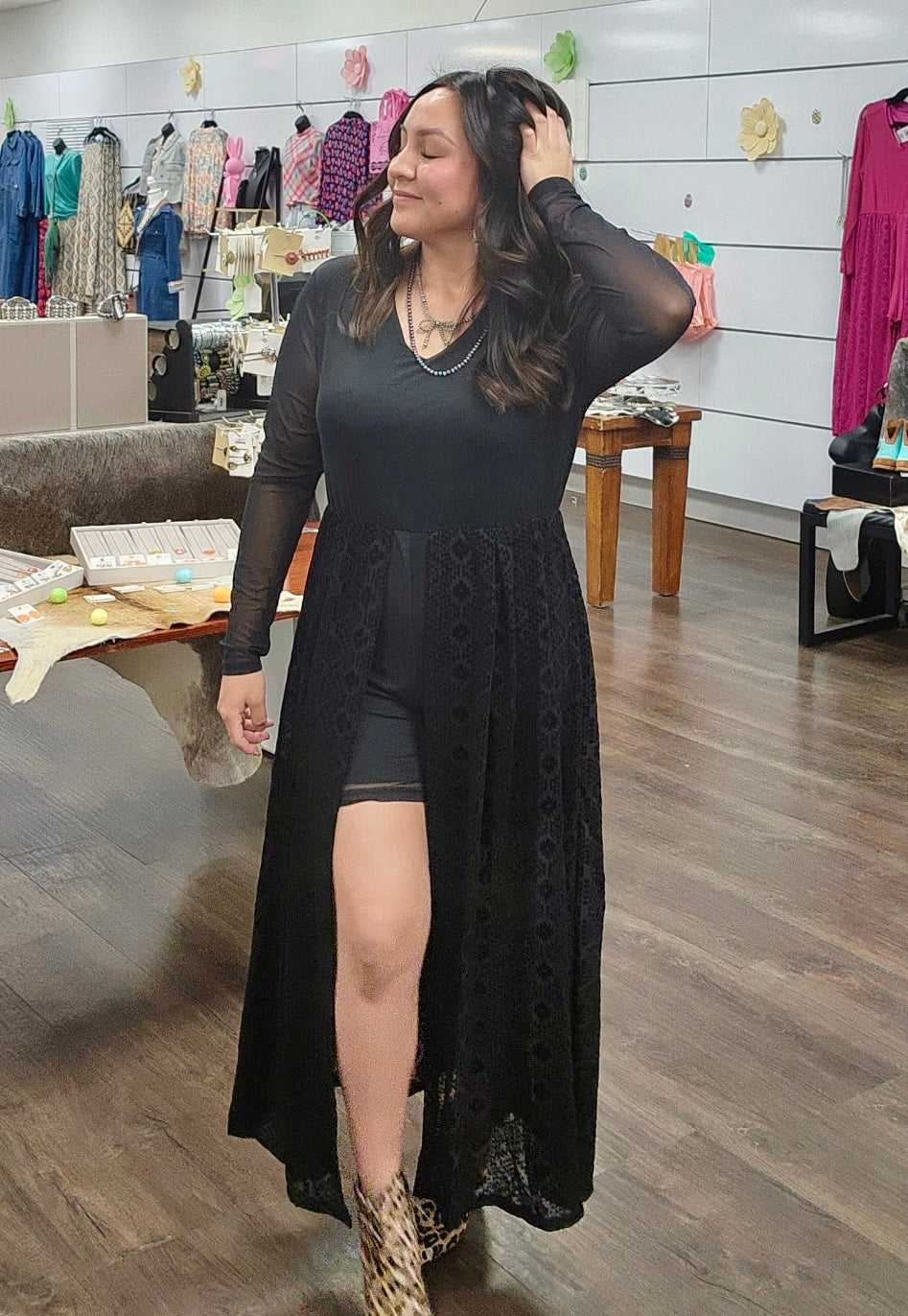 Black Poppy Pretty Romper