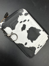 Load image into Gallery viewer, Wrangler Black Cow Print Card Holder
