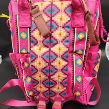 Load image into Gallery viewer, Wrangler Hot Pink Southwestern Backpack
