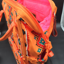 Load image into Gallery viewer, Wrangler Orange Southwestern Backpack
