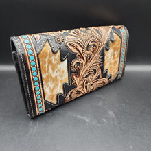 Load image into Gallery viewer, Tooled Leather Western  Wallet
