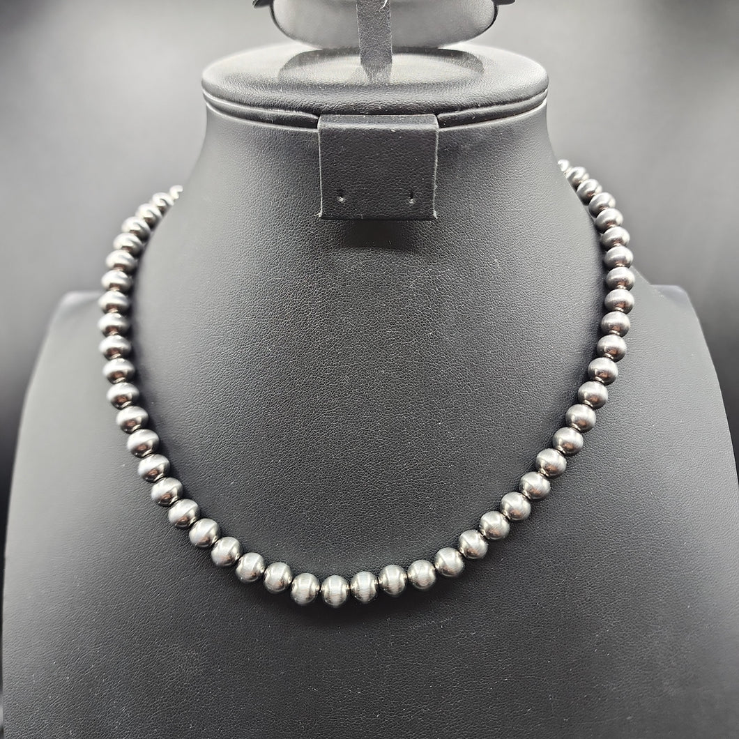 Single Strand Pearl Inspired Necklace and Earrings Set