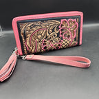 Magna Falls Tooled Leather Wallet