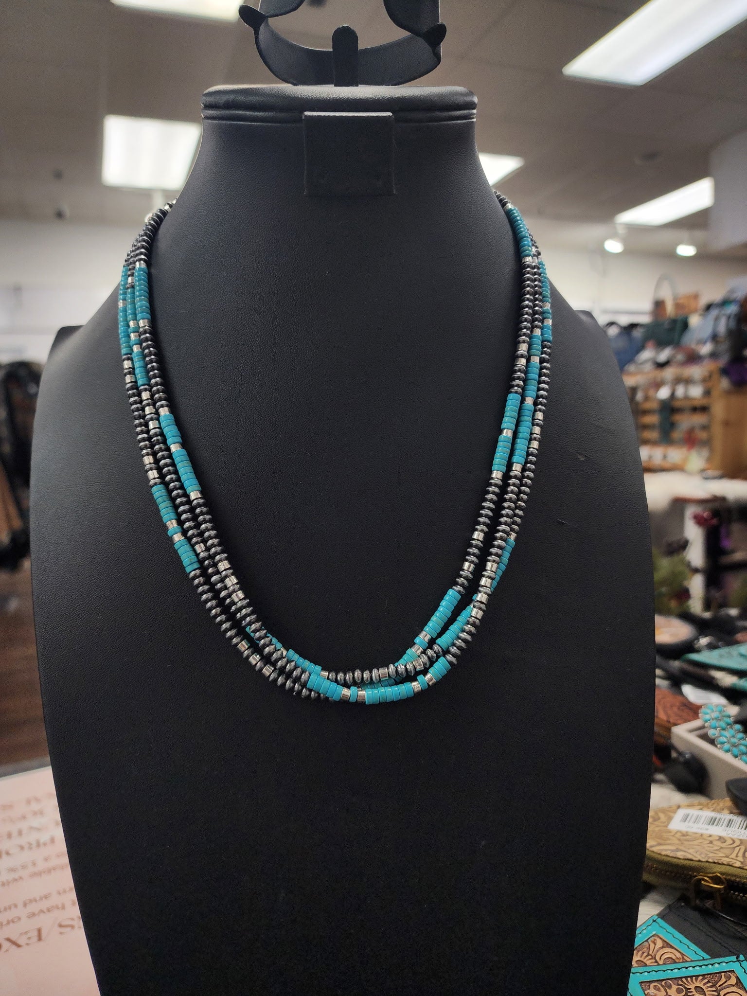 Turquoise Pearl Layered Necklace