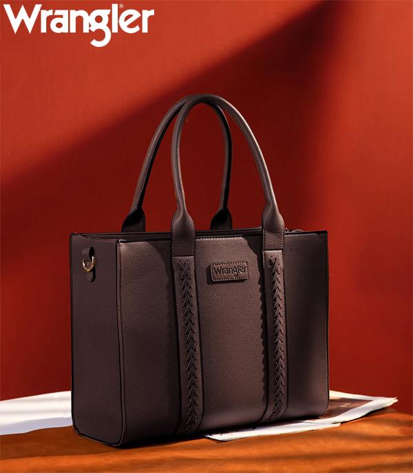 Wrangler Chocolate Tote Crossbody Purse