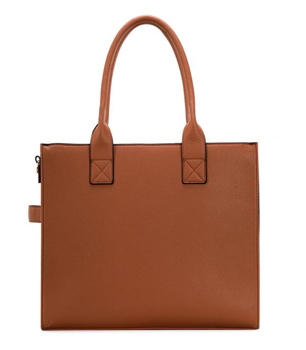 Wrangler Brown Leather Tote Crossbody Purse