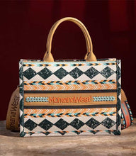 Load image into Gallery viewer, Montana West Tan Southwestern Tote Crossbody
