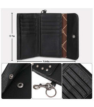 Load image into Gallery viewer, Wrangler Studded Wallet - Chocolate
