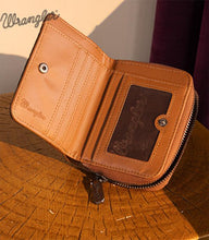 Load image into Gallery viewer, Wrangler Brown Embossed Bi-Fold Wallet
