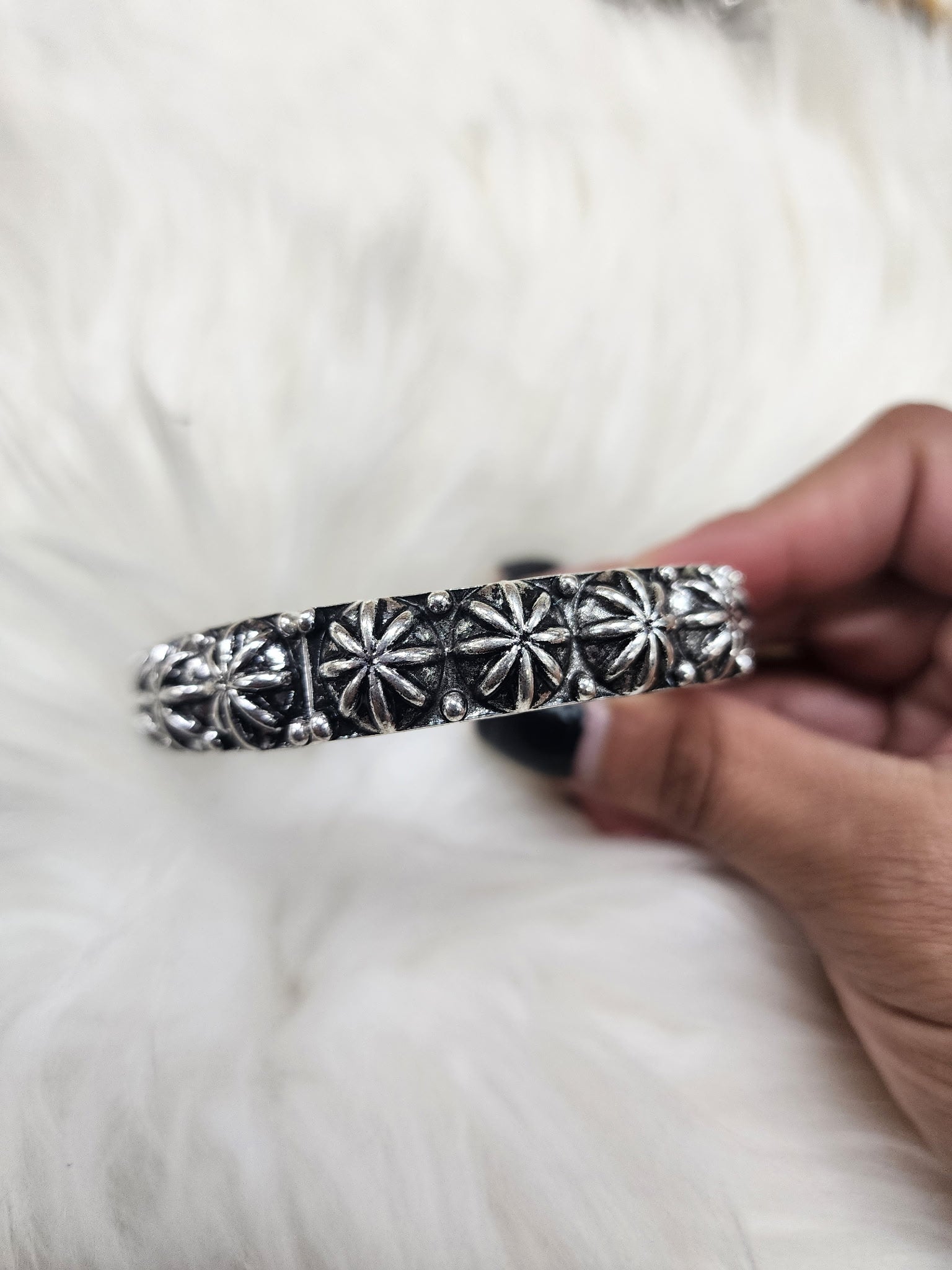 Silver Bead Stretch Bracelet