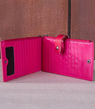 Load image into Gallery viewer, Trinity Ranch Hot Pink Floral Embossed Bi-Fold Wallet
