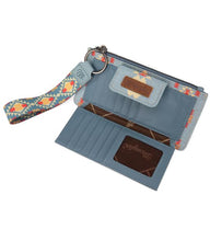 Load image into Gallery viewer, Wrangler Turquoise Southwestern Wristlet Wallet
