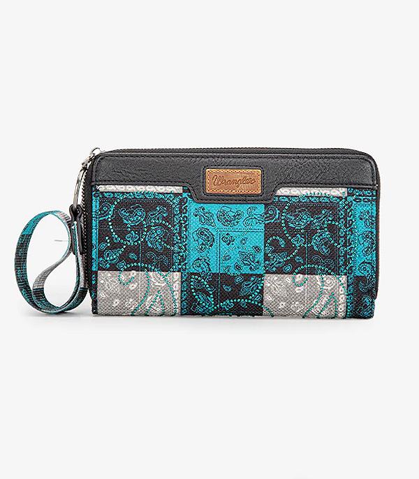 Wrangler Navy Paisley Wallet