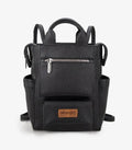 Wrangler Black Leather Backpack Crossbody