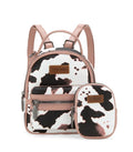 Wrangler Pink Cowprint Mini Backpack