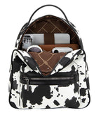 Wrangler Black Cowprint Backpack