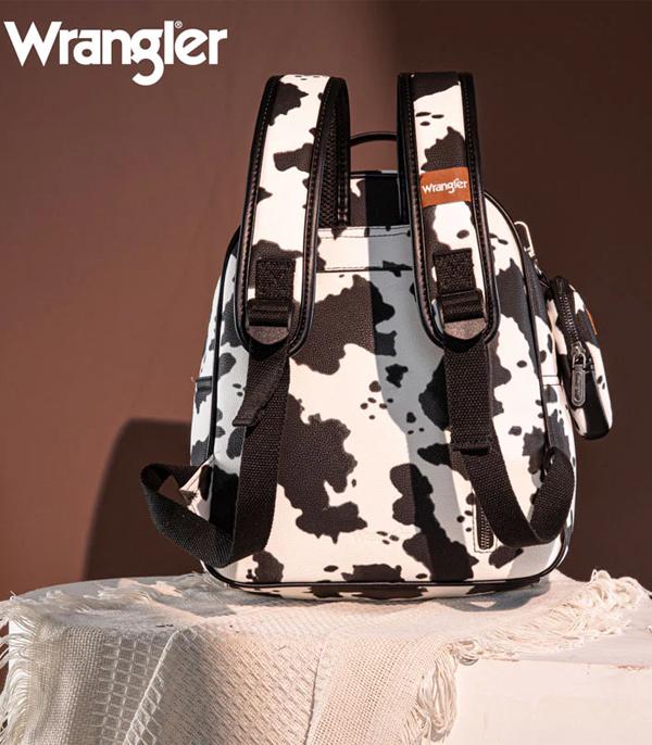 Wrangler Black Cowprint Backpack