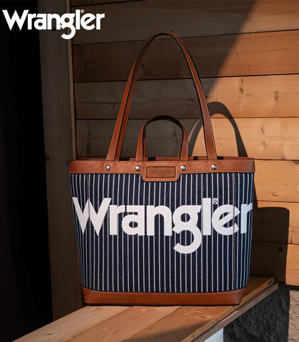 Wrangler Navy Tote Bag