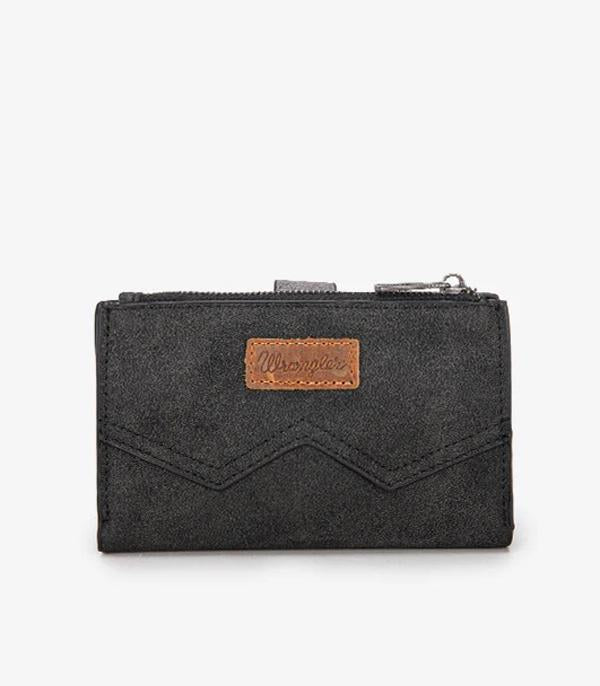 Wrangler Black Bi-Fold Wallet
