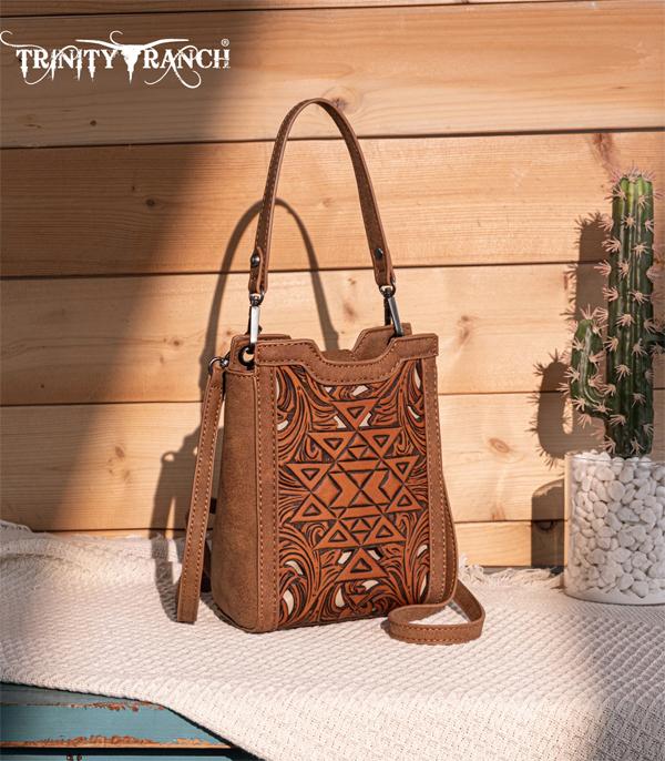 Trinity Ranch Aztec Embossed Crossbody