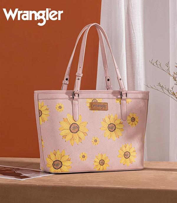 Wrangler Pink Sunflower Tote Bag