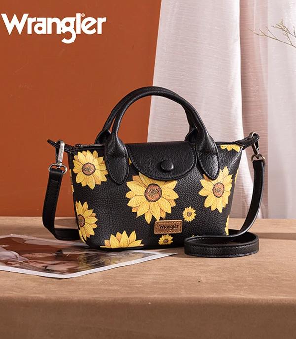 Wrangler Sunflower Black Mini Crossbody