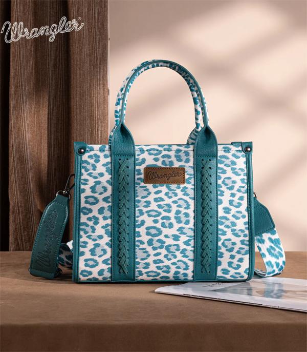 Wrangler Turquoise Leopard Mini Tote Crossbody