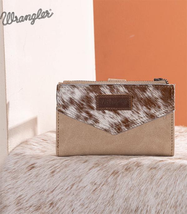 Wrangler Beige Cowhide Wallet