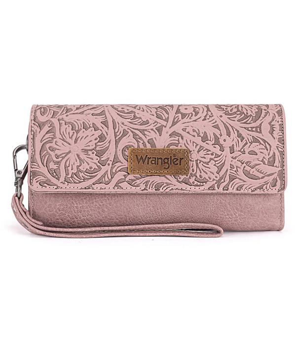 Wrangler Pink Embossed Wallet
