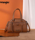 Wrangler Brown Satchel Crossbody Purse
