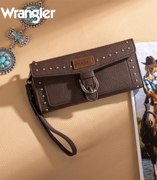 Wrangler Chocolate Studded Wallet