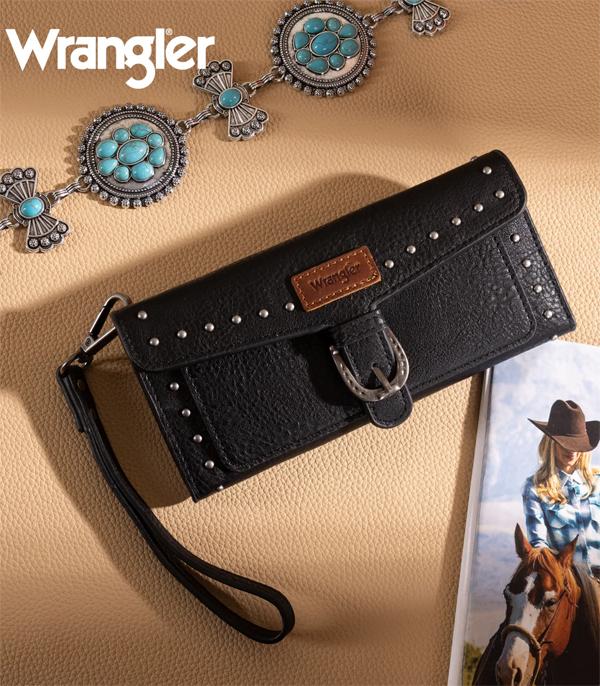 Wrangler Black Studded Wallet