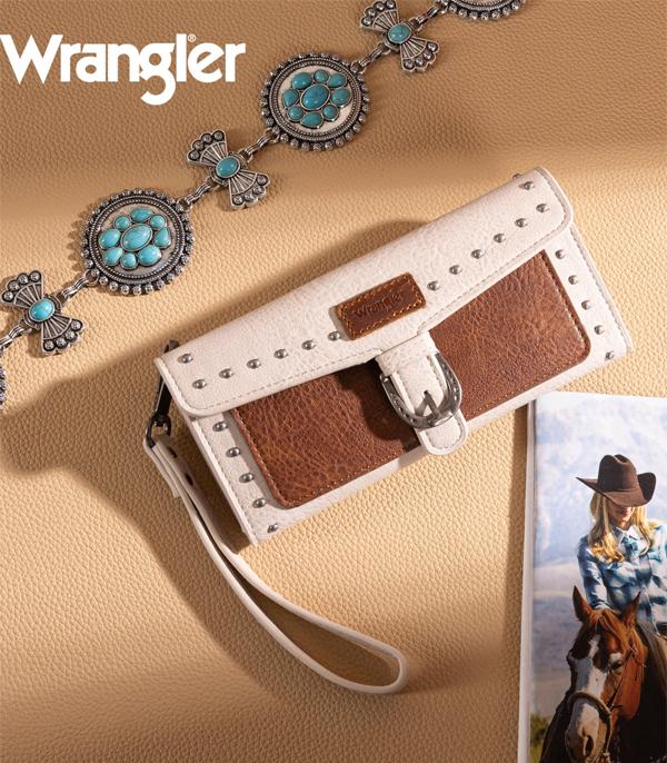 Wrangler Tan Studded Wallet