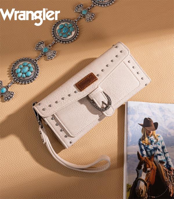 Wrangler Beige Studded Wallet