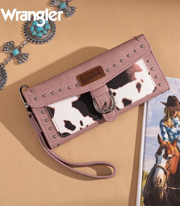 Wrangler Pink Cow Print Wallet
