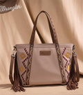 Wrangler Tan Fringe Tote Crossbody