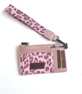 Wrangler Pink Leopard Wristlet Card Wallet