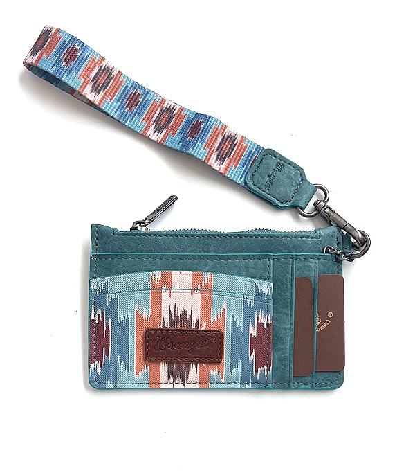 Wrangler Turquoise Aztec Card Wallet